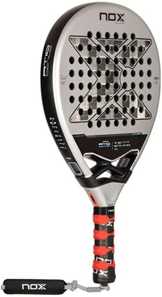Raquette de padel NOX AT10 Genius 18K by Agustín Tapia, carbone 18K, forme ronde